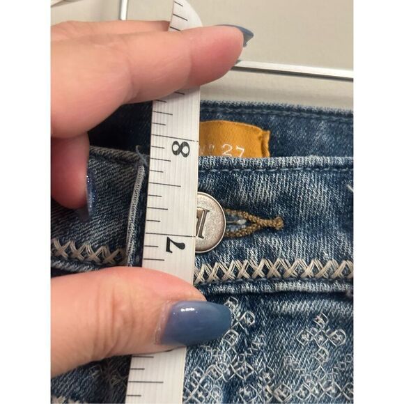 Pilcro embroidered boho STET midi shorts size 27 - Picture 8 of 10